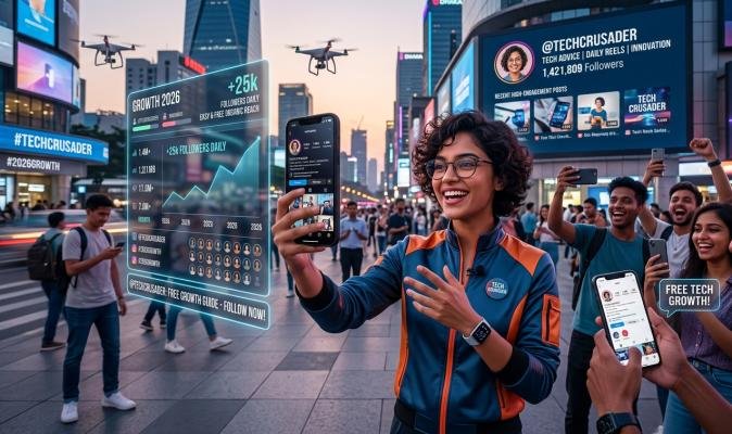 Instagram followers 2026 tech crusader free