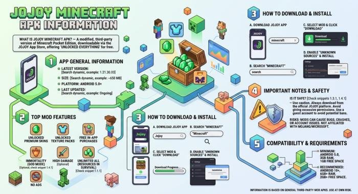 Jojoy Minecraft: Features, APK Safety, Installation Guide, and Gameplay 2 jojoy minecraft