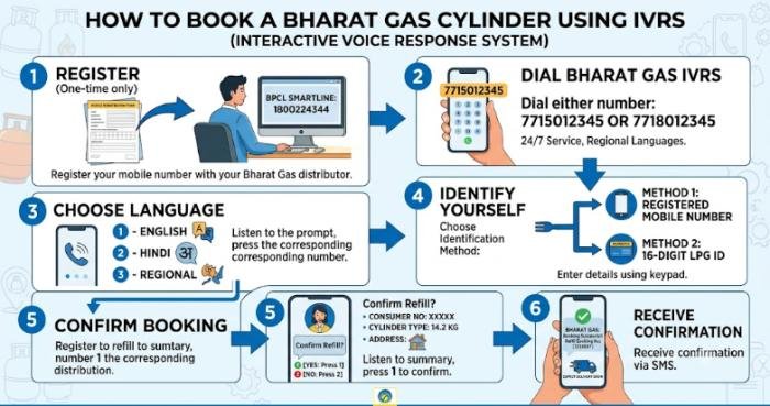 Bharat Gas Booking Number 2026: IVRS, WhatsApp, Booking Status & Customer Support 2 bharat gas booking number