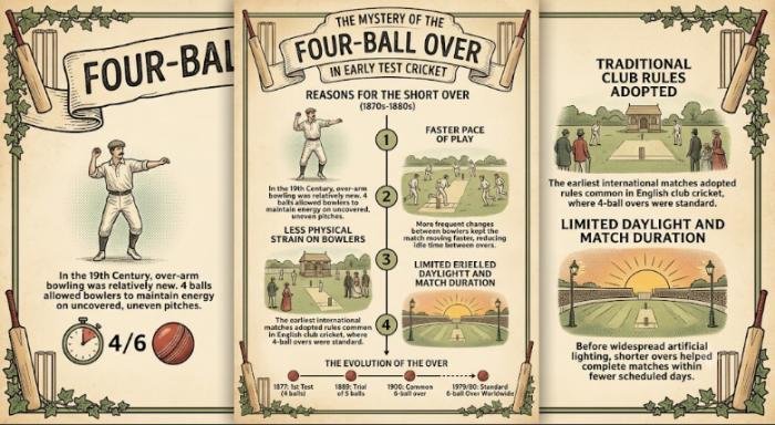 how many balls were originally there in one test over?