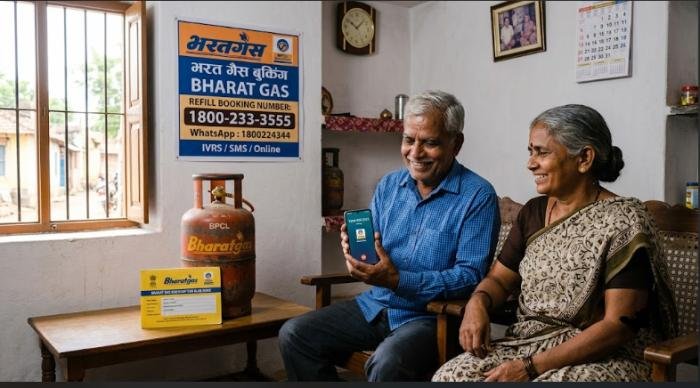 bharat gas booking number