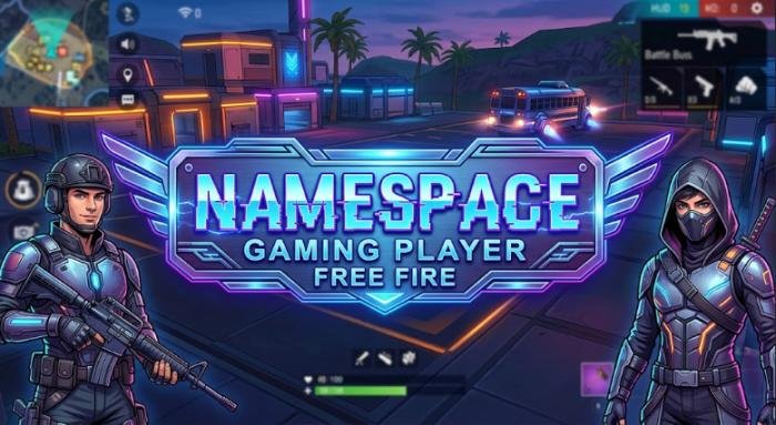 free fire name space