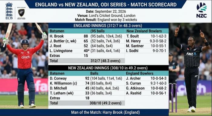 england cricket team vs new zealand national cricket team match scorecard
