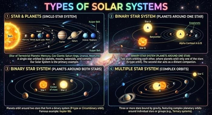 types of solar system