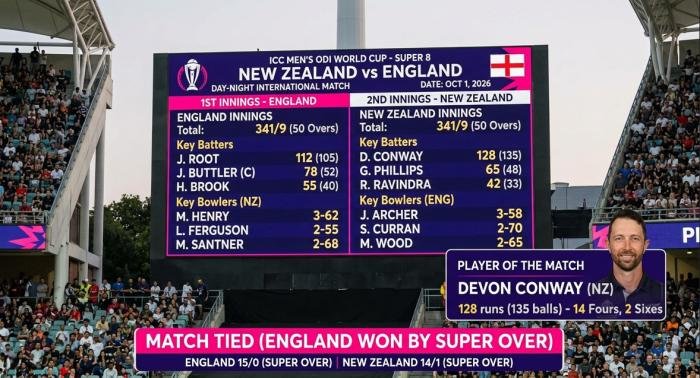new zealand national cricket team vs england cricket team match scorecard
